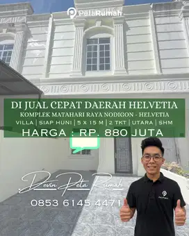 Jual Cepat Rumah Tipe Townhouse Daetah Helvetia - Sumarsono