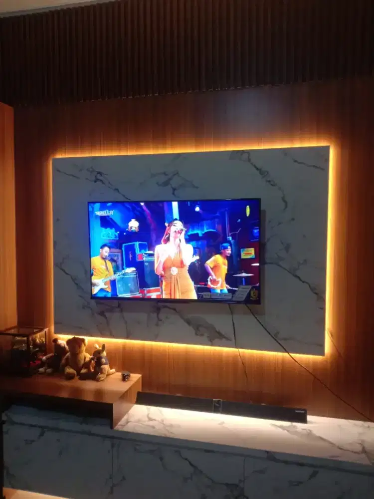 Jasa pasang bracket tv kekinian plat tebal / bongkr pasang