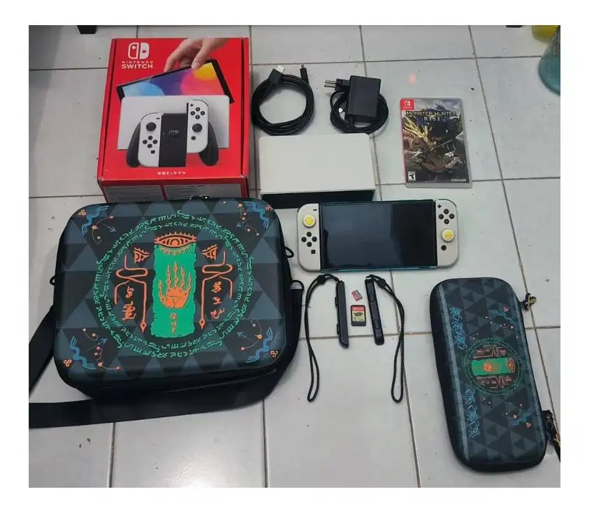 Nintendo Switch OLED White (dual boot) 256GB Mesin 2022