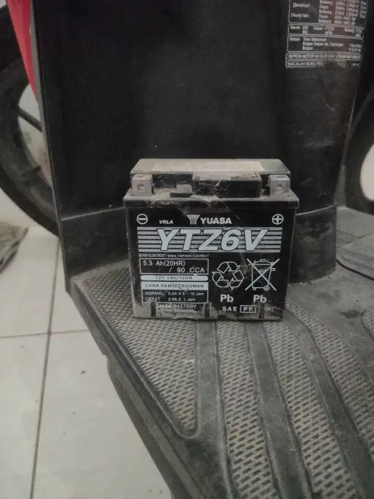 Aki Bekas Yuasa YTZ6V