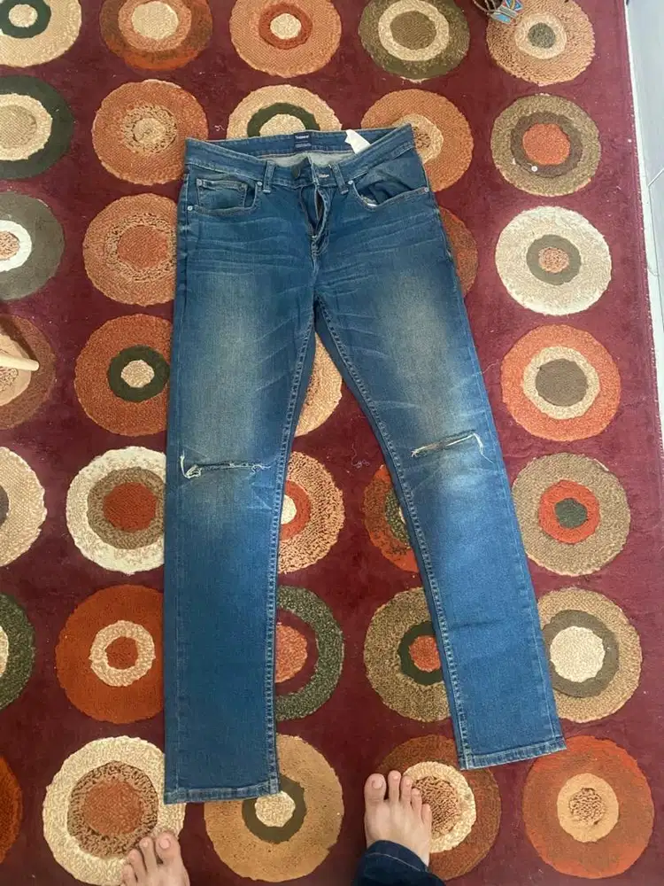 Jeans denim original tirejeans alim fit size 31 biru