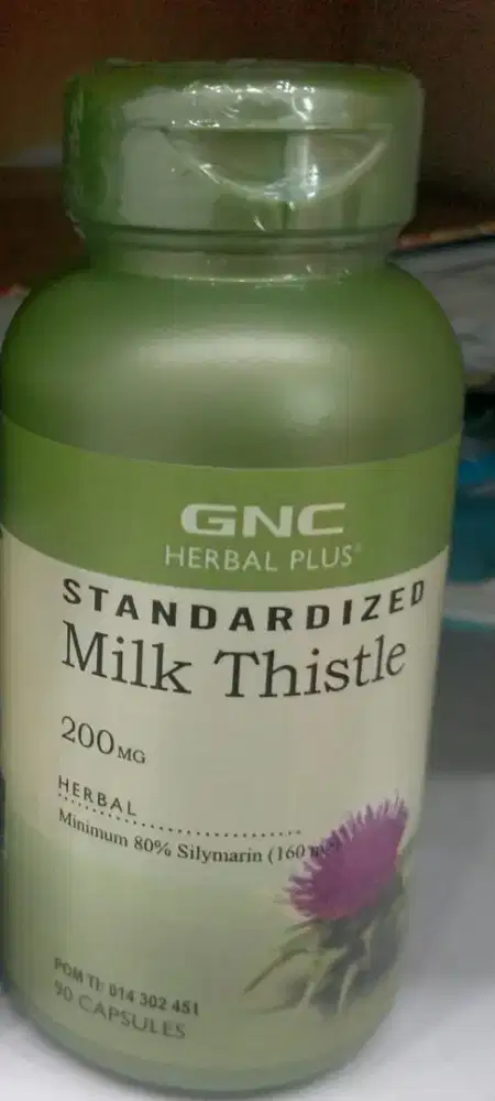 Silymarin 200 mg merek GNC expired 07/2026