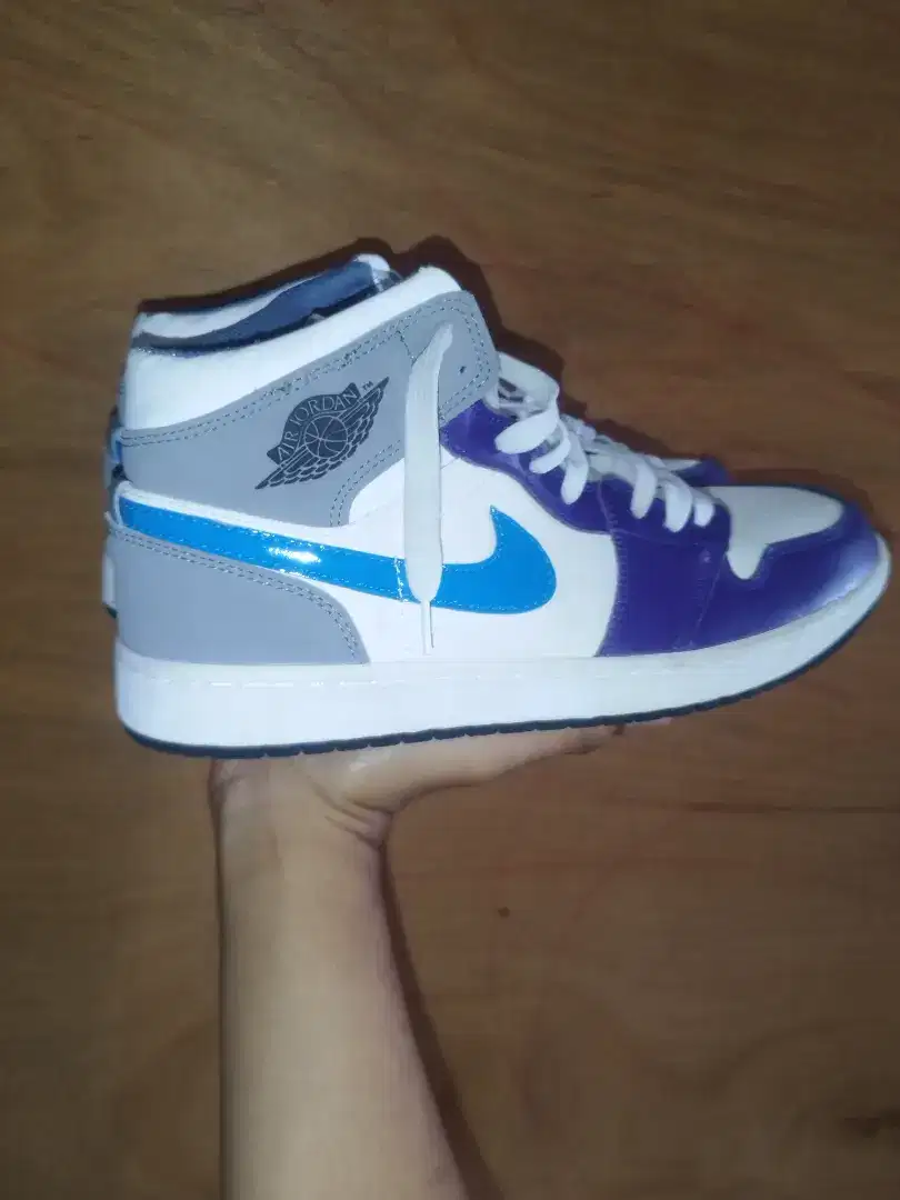 Nego ! Nike Air Jordan 1 MID PURPLE GREY BLUE