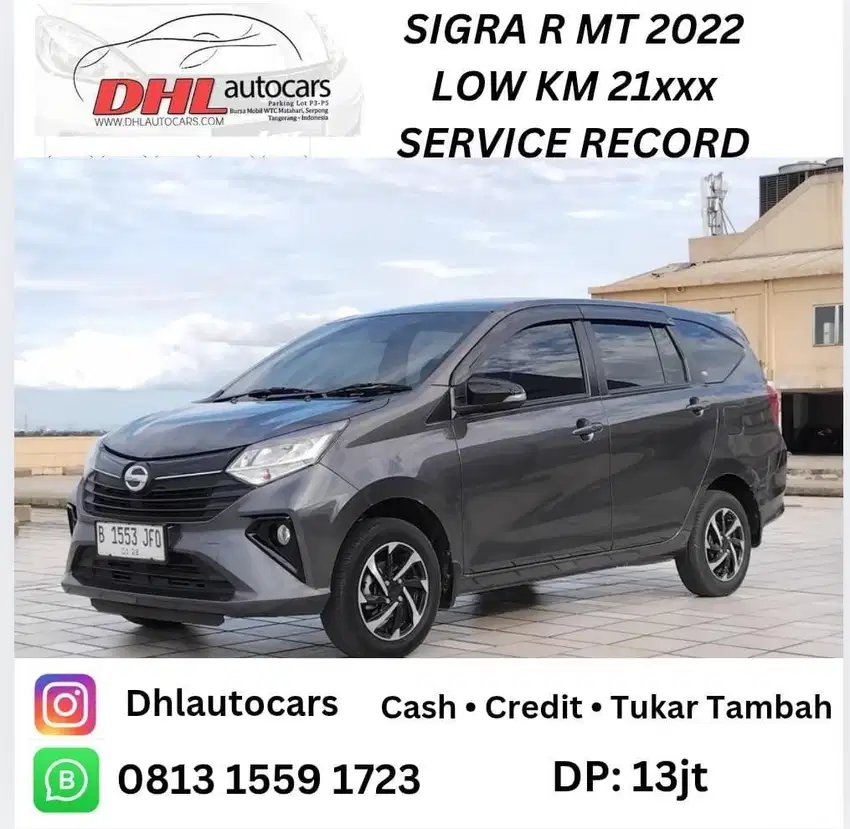 (dp.13jt low km) Daihatsu Sigra R mt 2022