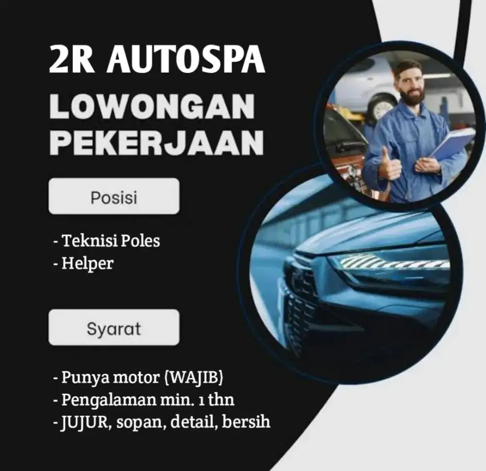 Lowongan Kerja Teknisi/Helper