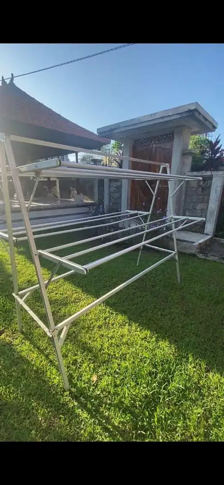 Jemuran baju lipat stainless steel 2 unit