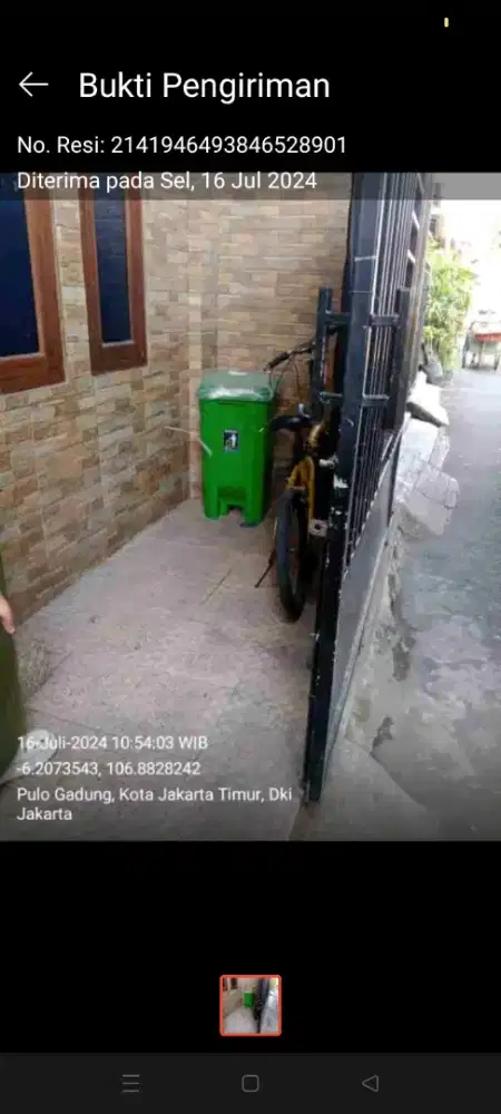 Di Jual Tempat Sampah Bekas Uk.70 Liter