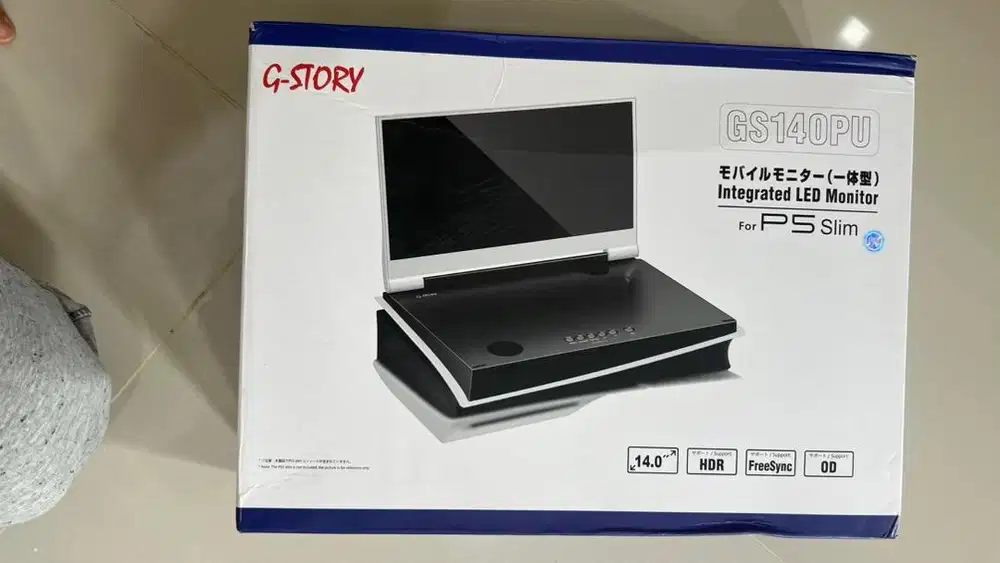 G-Story, portable monitor gaming for ps5 slim (GS140PU) - harga nego