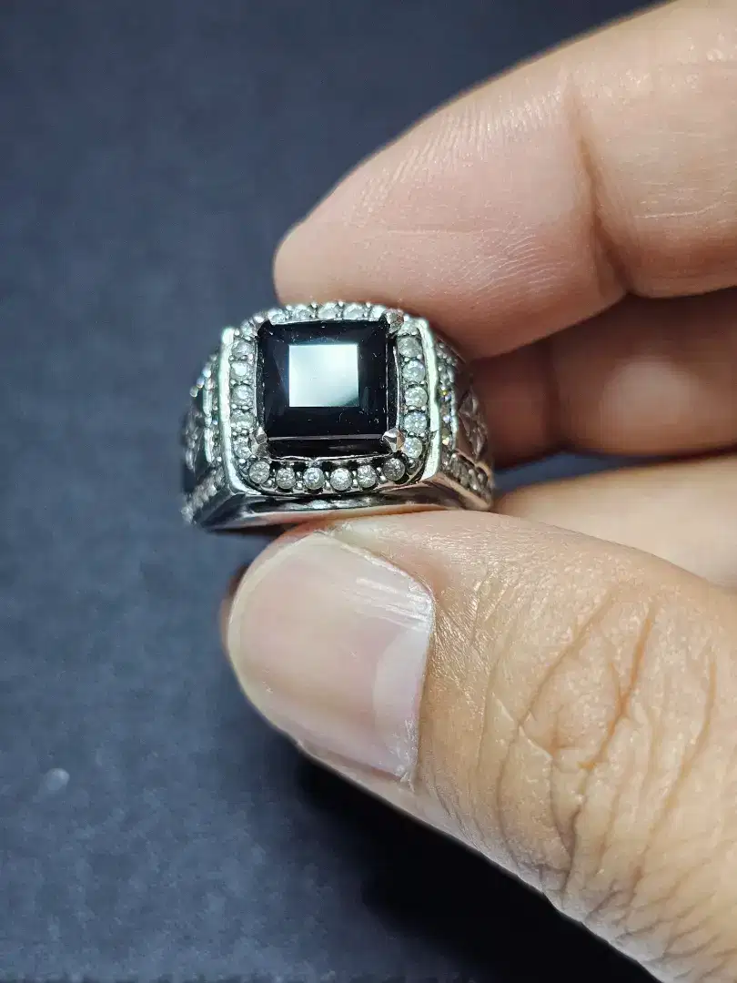 Natural Indicolite Tourmaline Ring Perak Memo