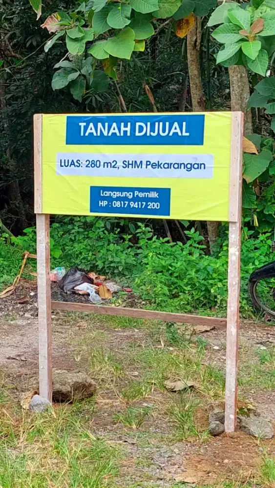 Tanah Tenang & Strategis di atas Sungai