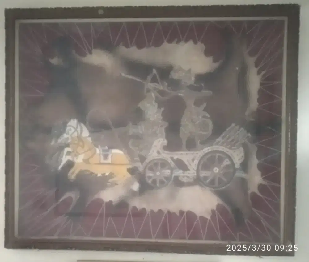 Jual Murah NEGO wayang kulit pigura kaca & frame ukir