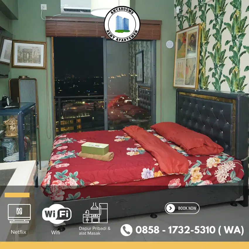 Sewa Apartemen Harian skyhouse bsd di Tangerang dengan View Kota
