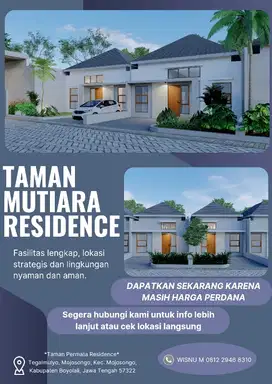 masih harga perdana 2 unit terahir type 40/72