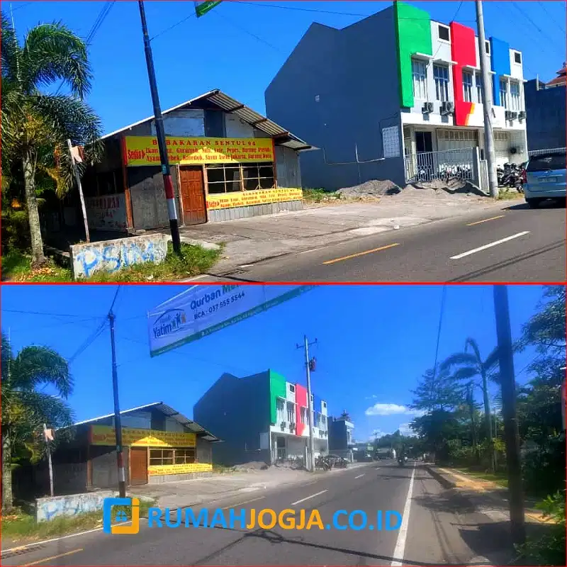 tanah pinggir jalan besar rejowinangun kotagede istimewa untuk usaha
