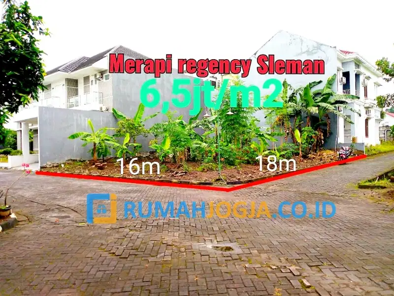 tanah pekarangan dalam perumahan merapi regency jalan kaliurang KM 9