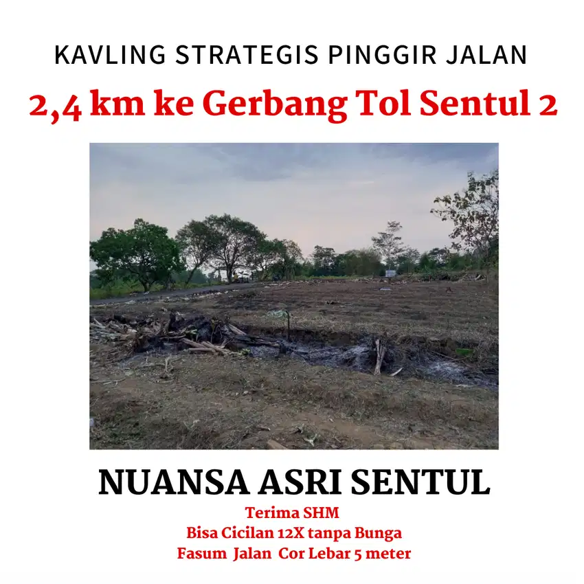 Di Jual Tanah 7 menit ke Gerbang Tol Sentul 2: SHM Pecah Per Unit
