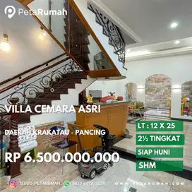 rumah cantik cemara asri daerah pancing dan krakatau