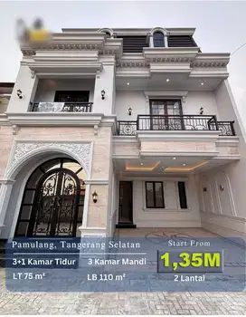 Rumah Baru Bagus dan Mewah Tangerang Selatan