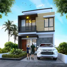 Rumah Modern Akses Stasiun Bojonggede Dengan Lingkungan Asri