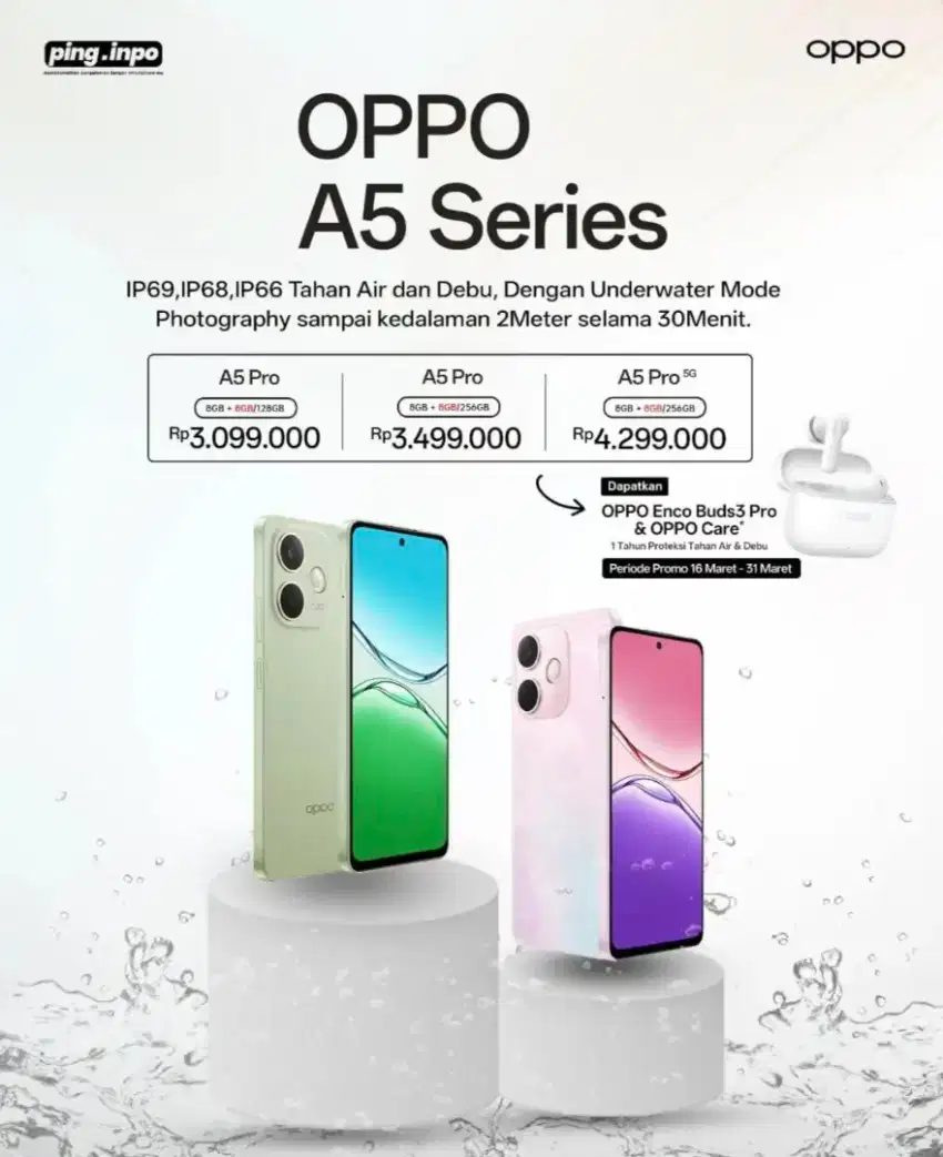 NEW ARRIVAL OPPO A5PRO BISA KREDIT TANPA DP 0% ANTI AIR DAN BANTING