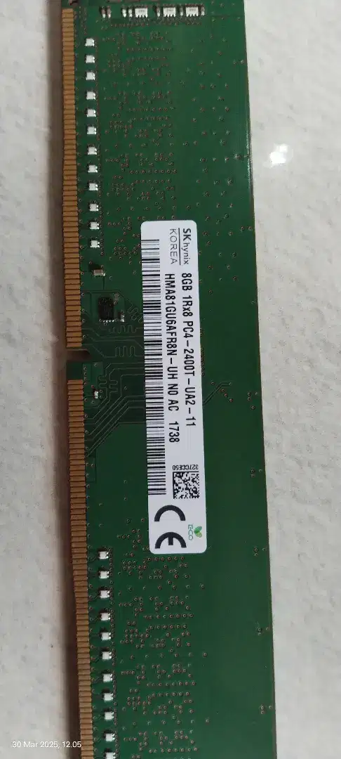 Ddr4 skyhynik 8gb 1rx8 pc4 2400T