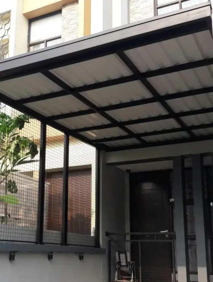 002 kanopi atap upvc alderon double layer