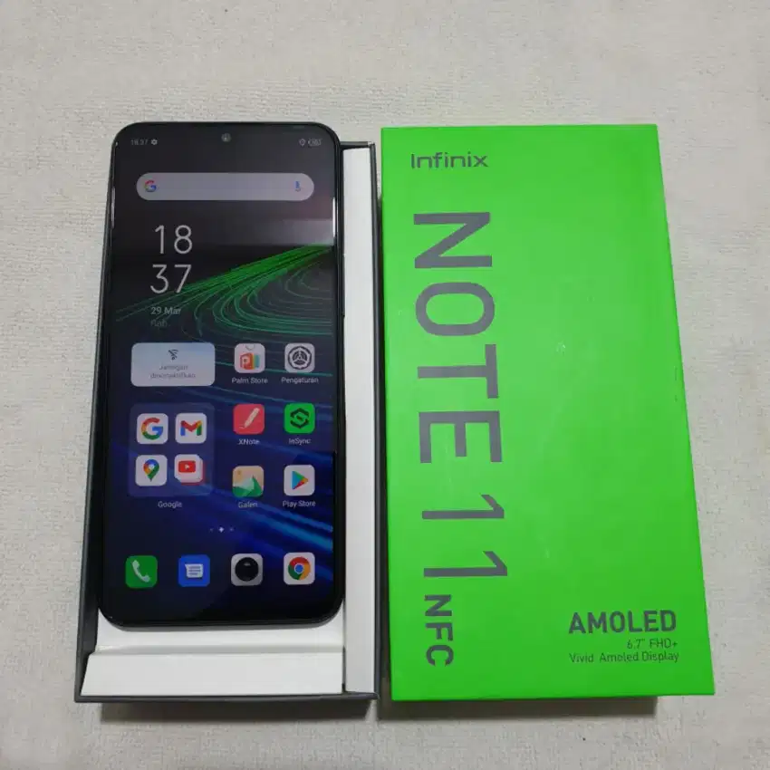 Infinix Note 11 Amoled+ NFC Ram 6/128 GB  - Graphite Black