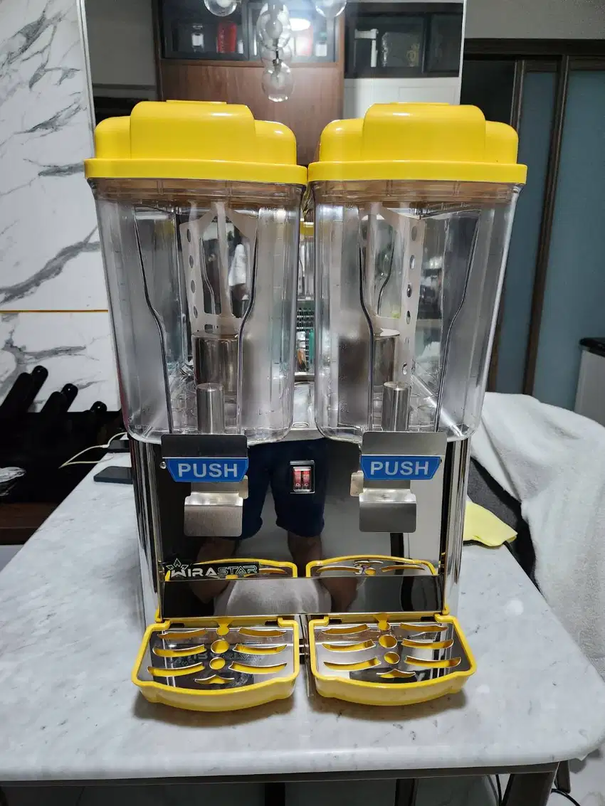 WIRASTAR MESIN JUICE DISPENSER PENDINGIN MINUMAN 2 TABUNG
