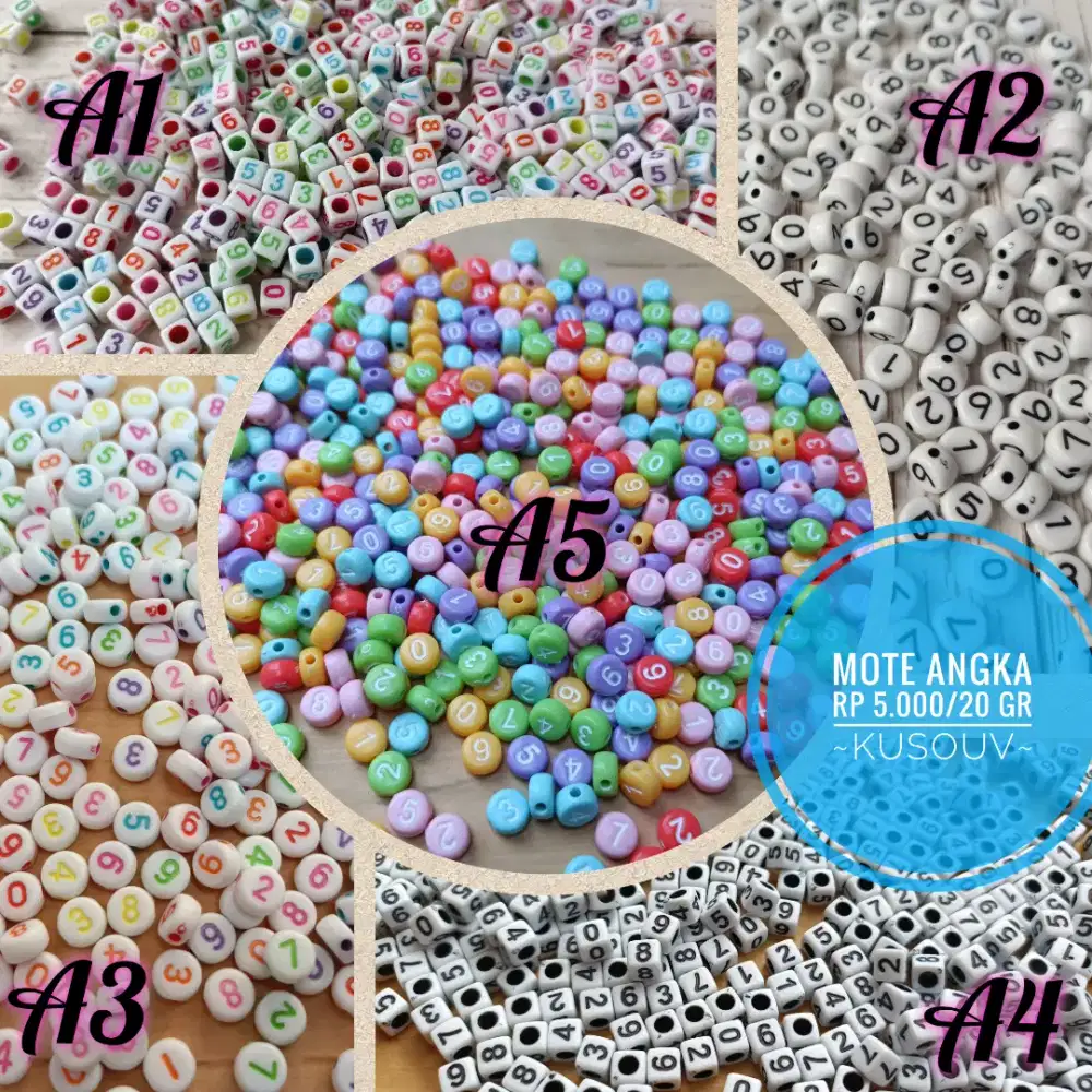 Mote Huruf/Meronce Gelang Kalung Huruf Nama