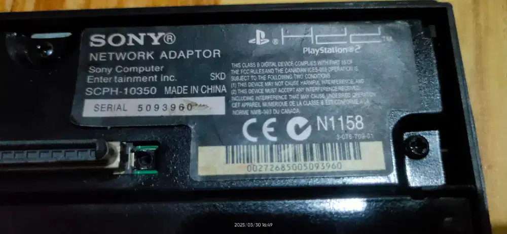 ORI !!! PS2 Sony Network Adaptor Hardisk ORIGINAL