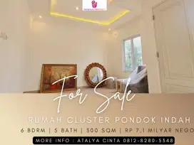 Dijual Cepat Rumah Cluster Daerah Pondok Indah 2 Lantai