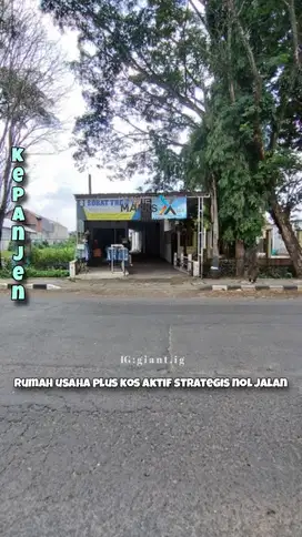 Rumah usaha dan rumah kos aktif poros jalan Kepanjen harga murah
