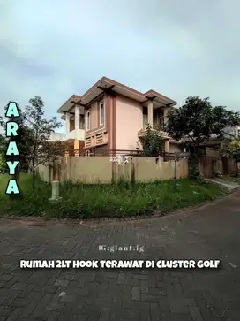 Rumah 2 lantai Hook di Cluster Favorit Araya Golf Malang