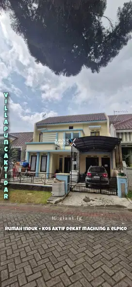 Rumah Minimalis plus kos aktif dekat Machung di Villa puncak Tidar