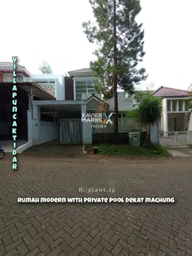 Rumah plus kolam renang di Villa Puncak Tidar Malang