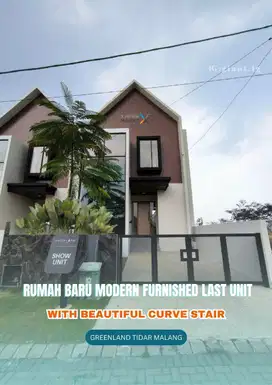 Rumah Furnished Cantik di Greenland Tidar Malang