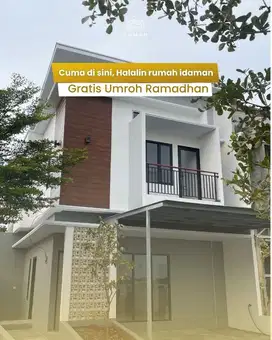 rumah 2 lantai 30 menit dari summarecon bekasi (gratis umroh ramadhan)