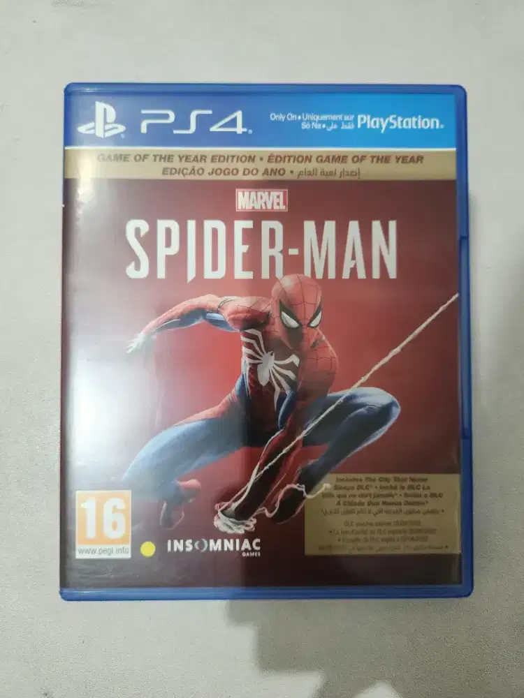 Game PS4 / PS5 Disc Version Bluray Termurah Spiderman GOTY