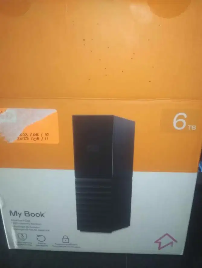 Harddisk external wd my book 6 tb garansi on 1-Jul-2026