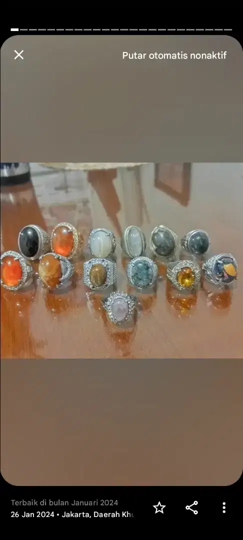 Aneka macam batu cincin satuan boleh borongan juga boleh