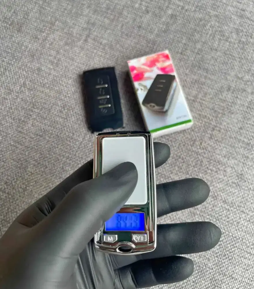 Baru timbangan mini digital model remot