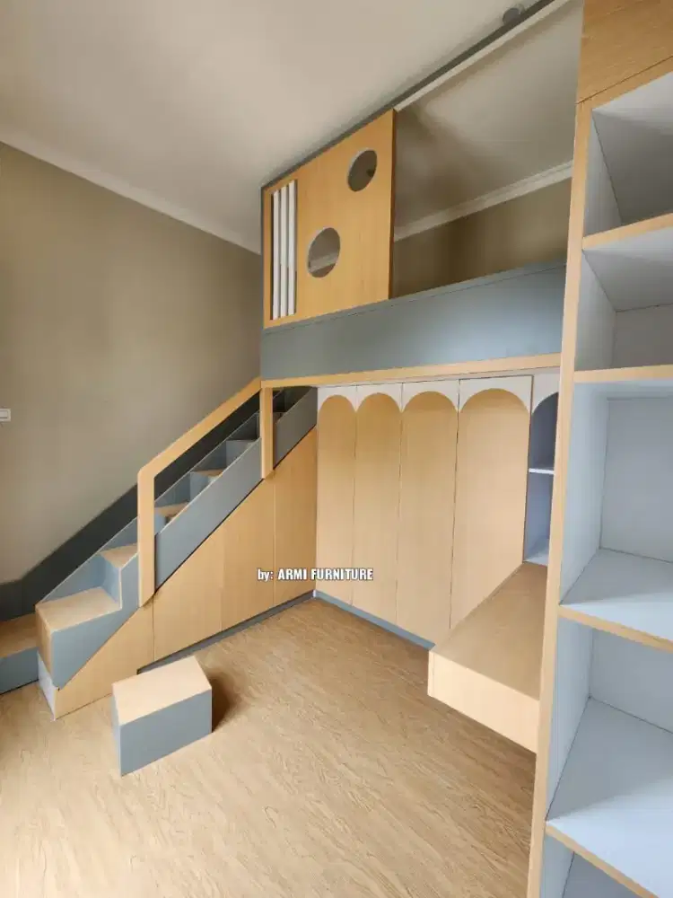 Ranjang tingkat bisa tukar tambah dengan furniture lama