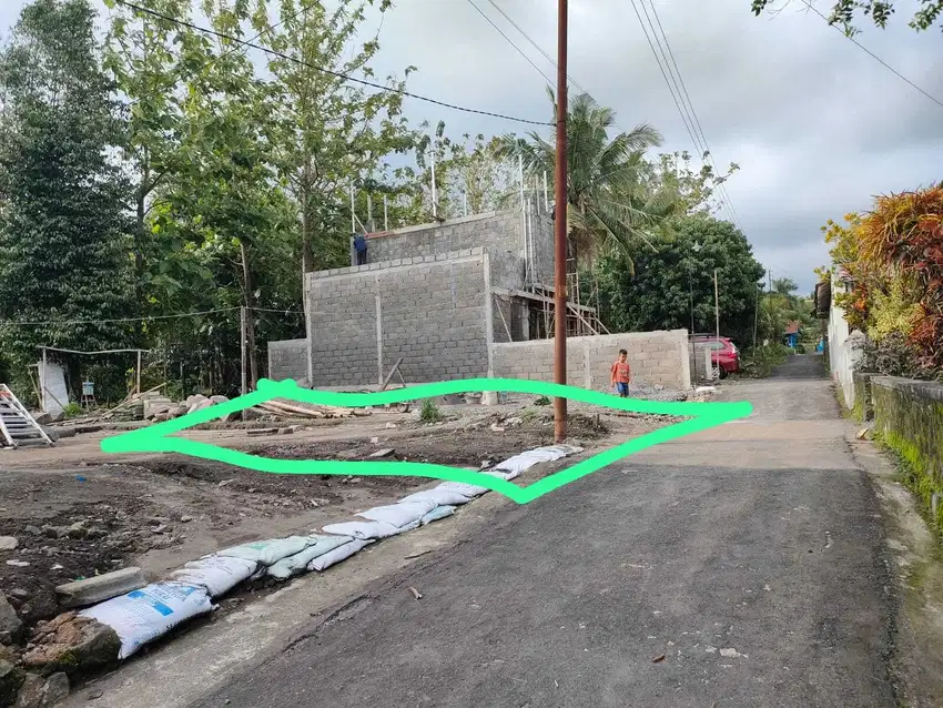 tanah luas 120m2 di uii jl kaliurang km 15 dekat resto otadan