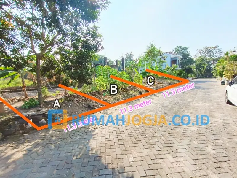 tanah dalam perumahan mewah jalan kaliurang KM 9 merapi view