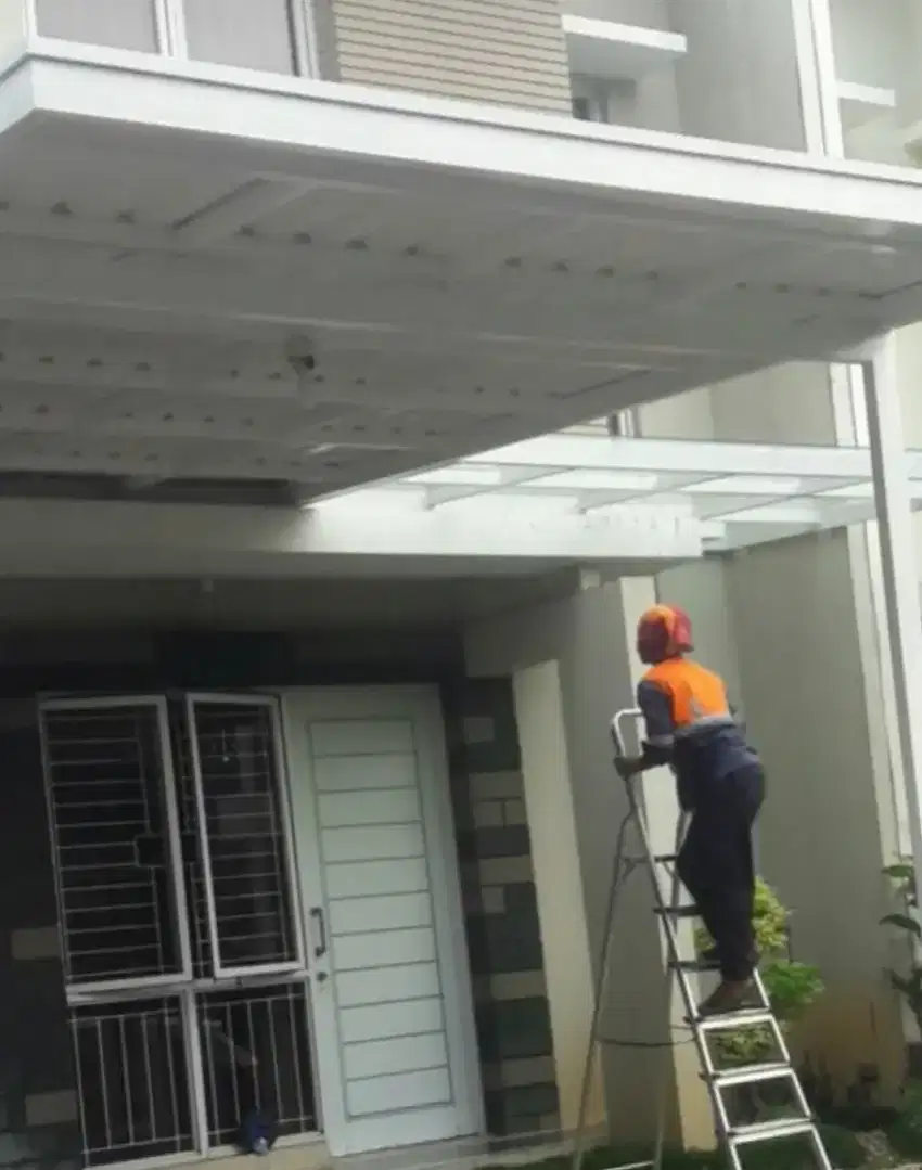001 kanopi atap upvc alderon double layer
