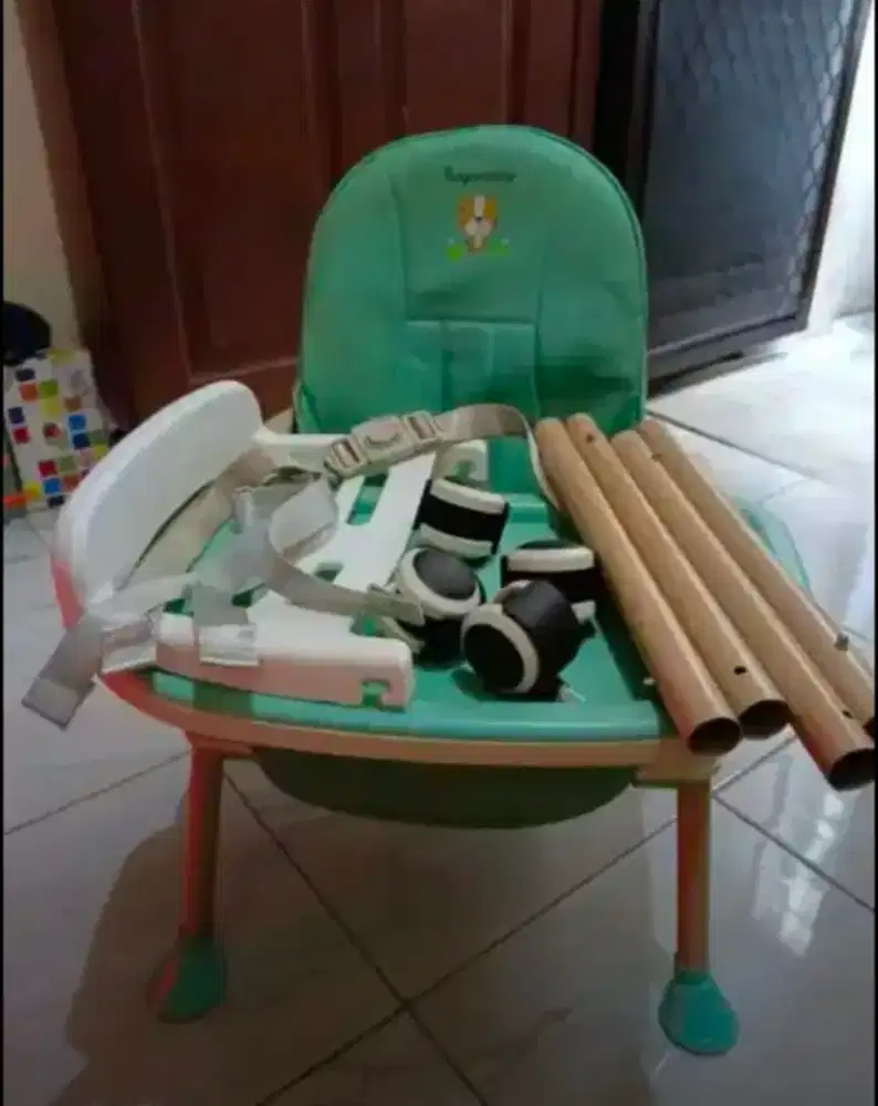 Kursi bayi baby chair Sugar baby lengkap set warna hijau