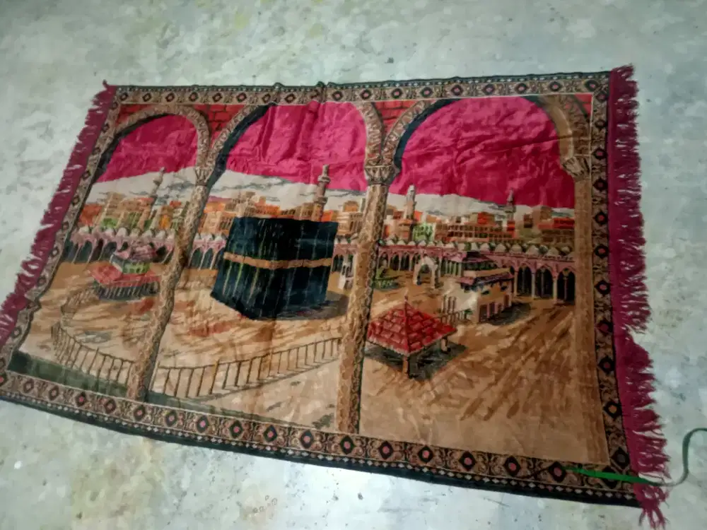 Karpet Ambal gambar Kakbah jadul lawas