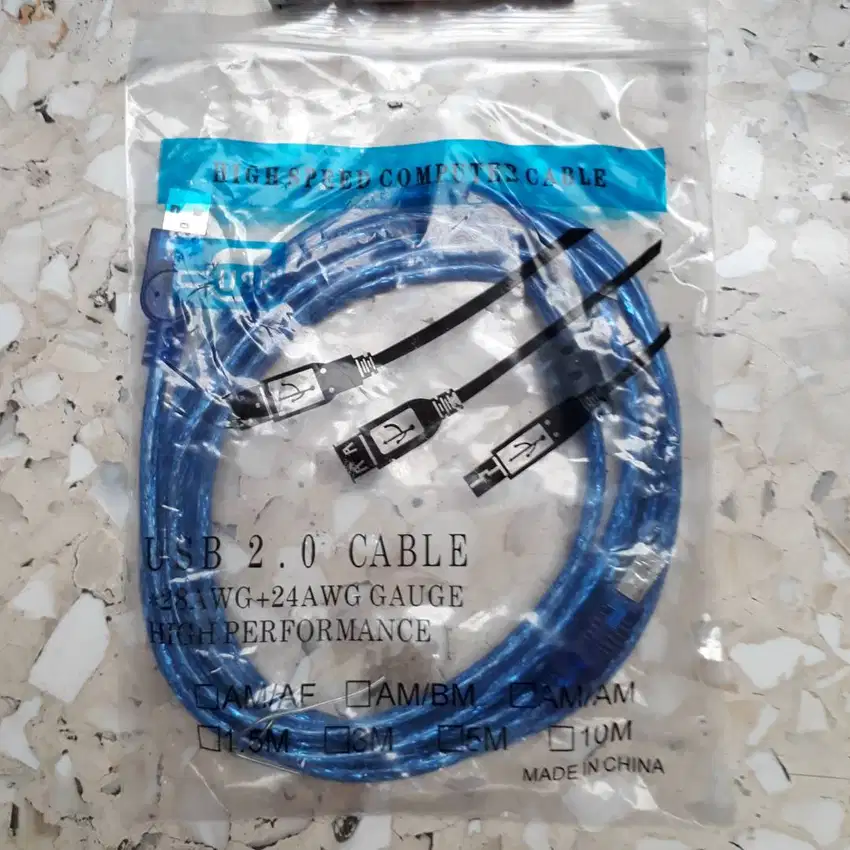 NEW Kabel Printer USB 1.5M 3M 5M 10M Panjang 1.5 3 5 10 M Meter