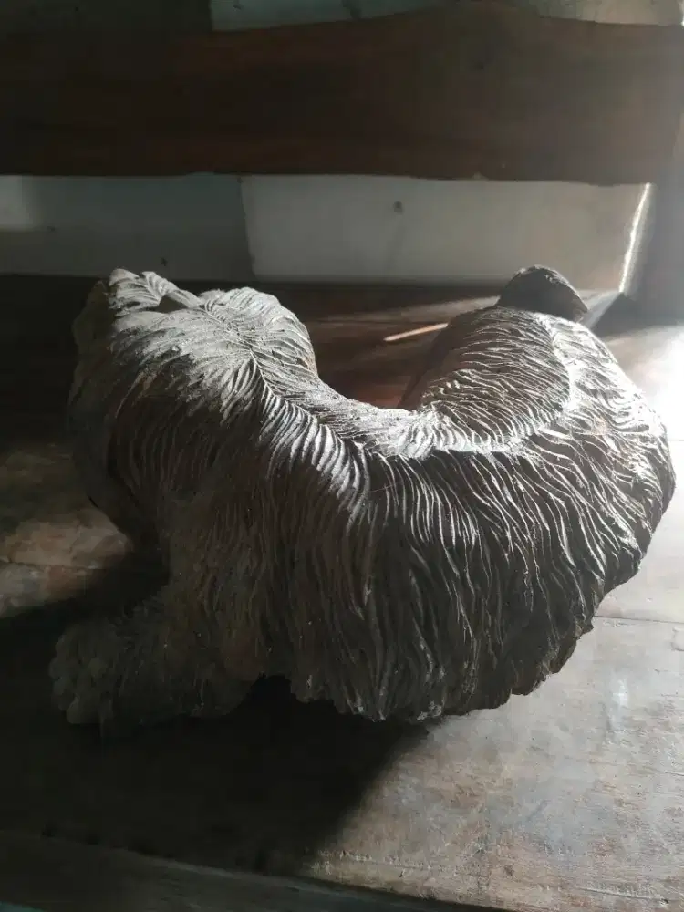 Patung kung kang ukiran akar kayu jati Gembol