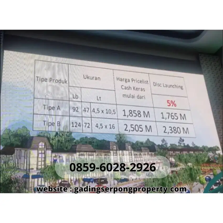 Ruko Citra Garden Serpong ke Stasiun Kereta Api Cisauk hanya 1 Menitan